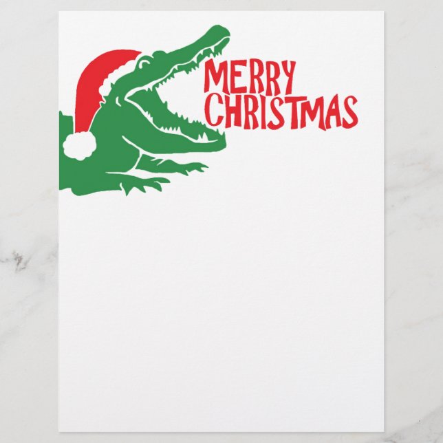 Alligator Weihnachtsschrift (Vorderseite)