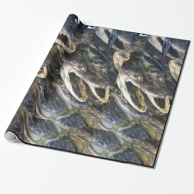 Alligator-Wrapping-Papier Geschenkpapier (Ungerollt)