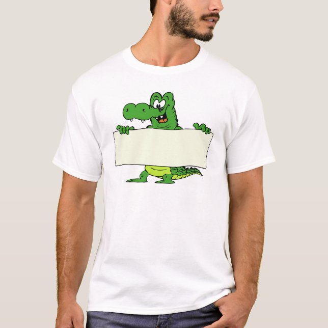 Alligatoranzeige T-Shirt (Vorderseite)