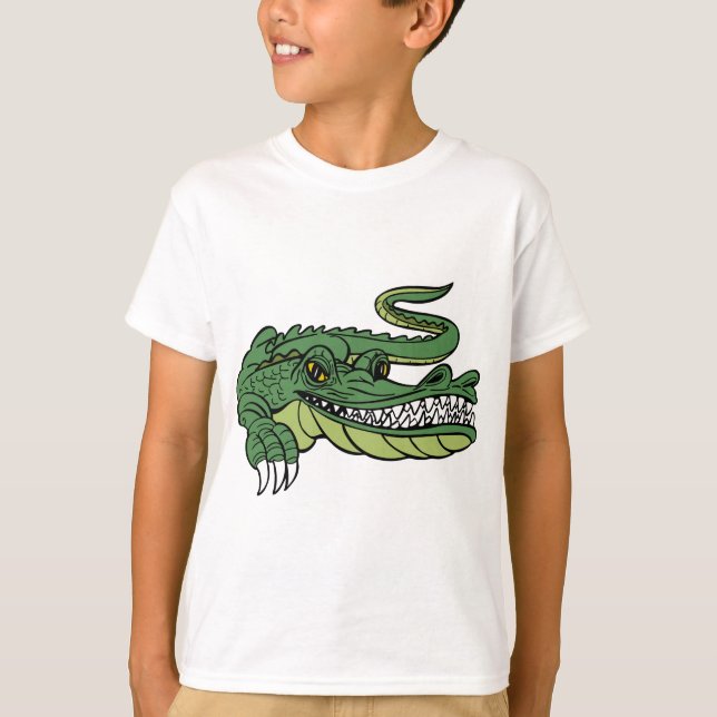 AlligatorCartoon-Charakter T-Shirt (Vorderseite)