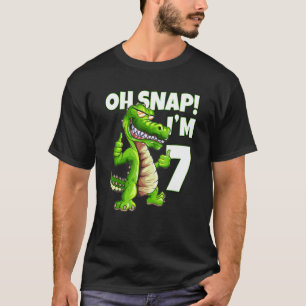 Alligatoren 7. Geburtstag Happy 7. Geburtstag Kind T-Shirt