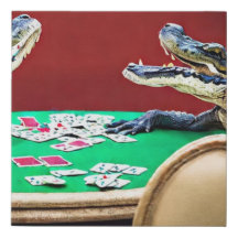 Alligatoren zum Kartenspielen