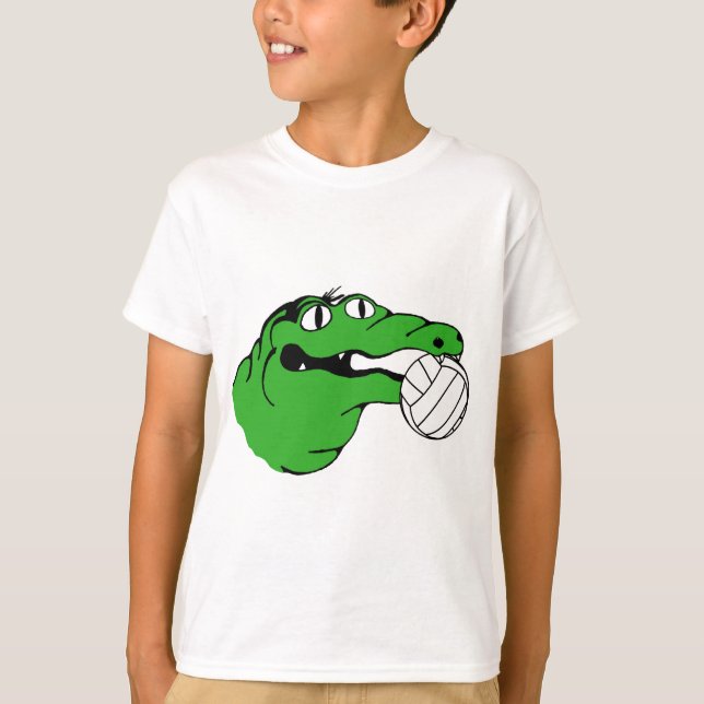 Alligatorgang VOLLEYBALL keine Wörter T-Shirt (Vorderseite)