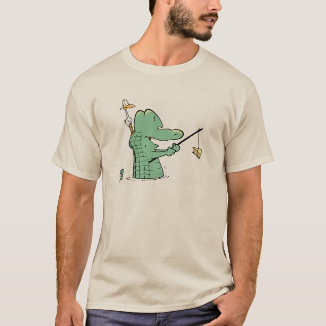 Alligatorluft-Boots-Comic-Shirt T-Shirt (Vorderseite)