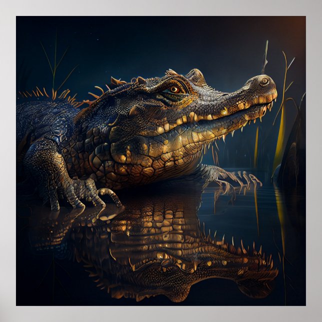 Alligatorposter Poster (Vorne)