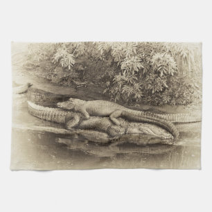 Alligatorrückseiten-Fahrt Küchentuch