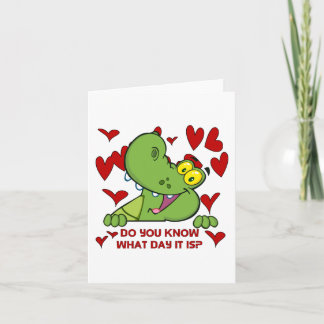 AlligatorValentinstag Feiertagskarte