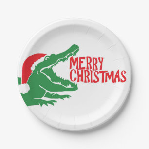 AlligatorweihnachtsPappteller Pappteller
