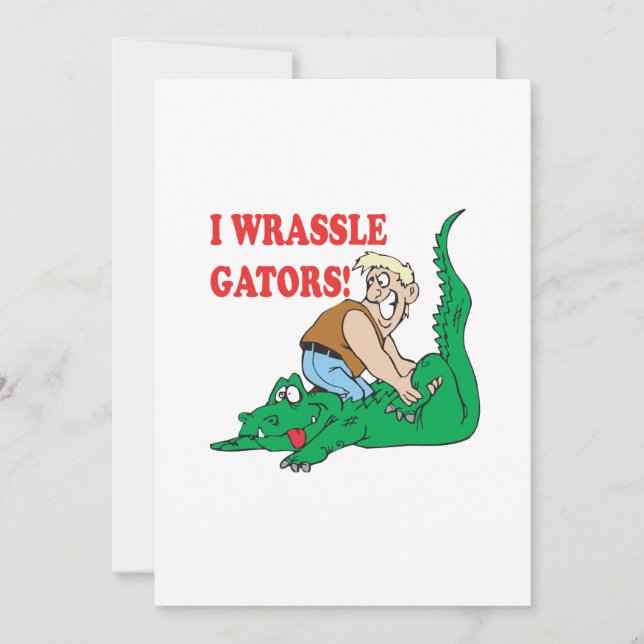 AlligatorWrestling 2 Einladung (Vorderseite)