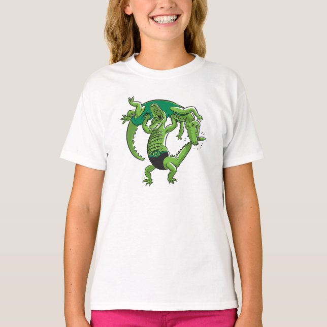 AlligatorWrestling-Shirt T-Shirt (Vorderseite)