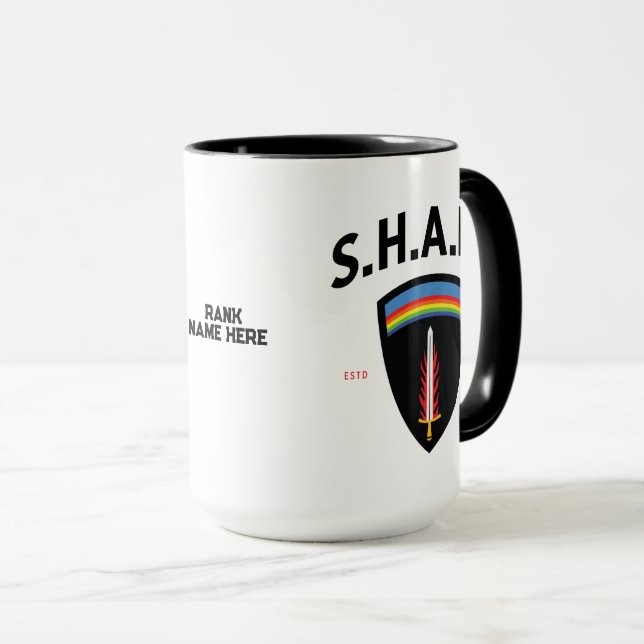 Alliierte Expeditionstruppe am obersten Amtssitz Tasse (VorderseiteRechts)