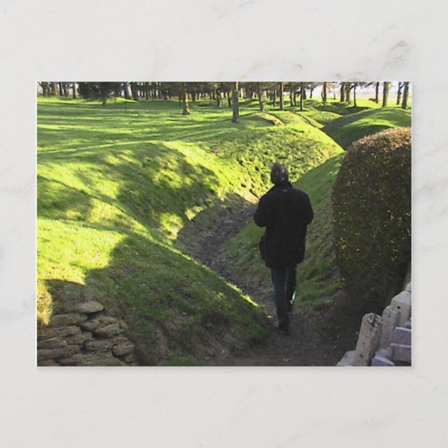 Alliierte Schützengräben im Neufundland Park in de Postkarte (Vorderseite)