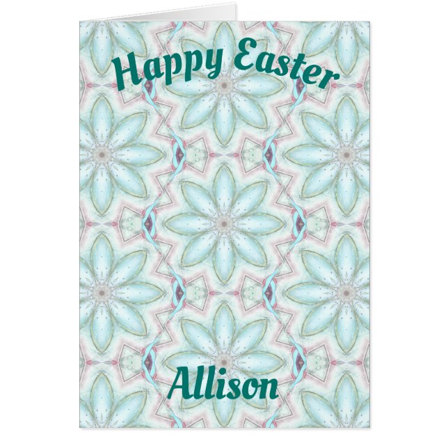 ALLISON ~ Personalisierte Osterkartenmuster ~ (Vorne)