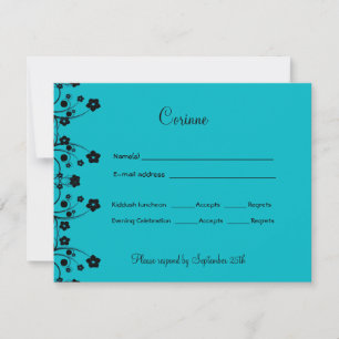Allison Rachel Blume & Pearls UAWG RSVP Karte