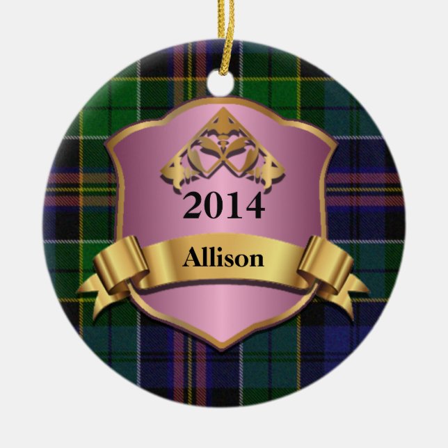 Allison Tartan Karierte Dekoration (Vorne)