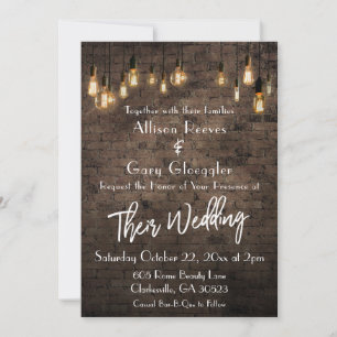 Allison und Gary Custom Invite Einladung