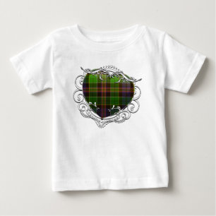Allisontartan-Herz Baby T-shirt