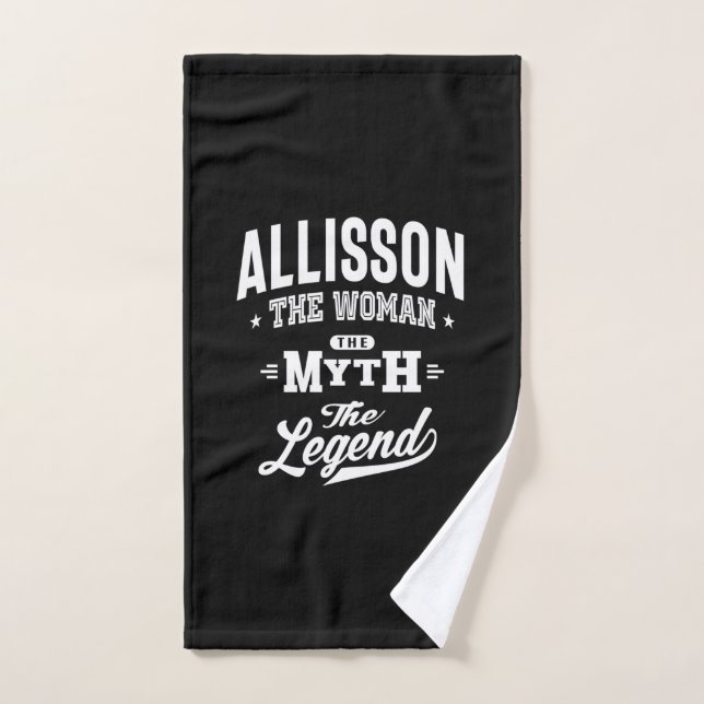 Allisson Personalisiert Name Birthday Gift Handtuch (Handtuch)