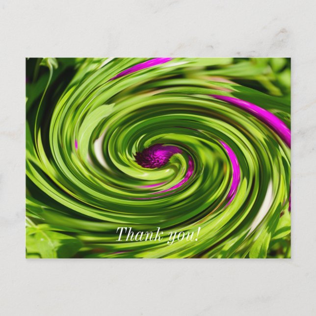 Allium Abstract Postkarte (Vorderseite)