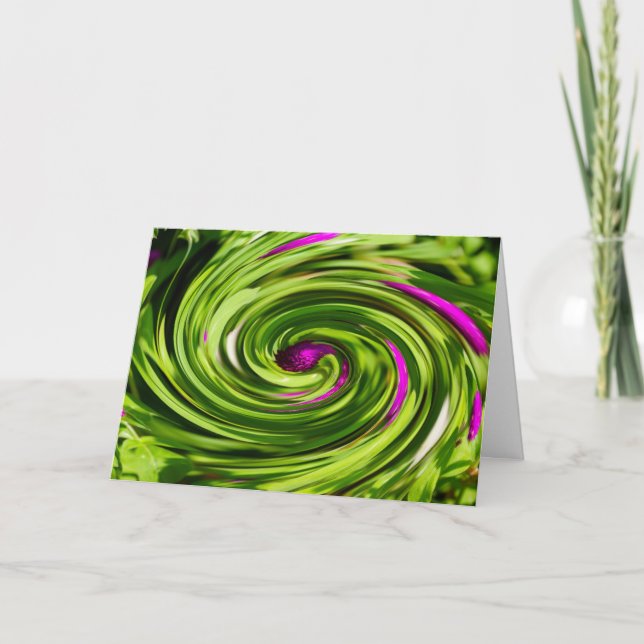 Allium Abstrakt Card Karte (Vorderseite)