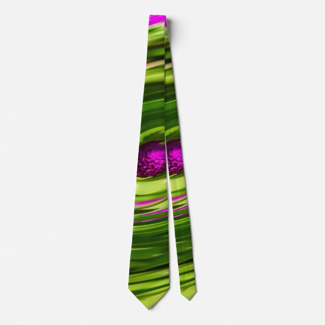 Allium Abstrakt Neck Tie Krawatte (Vorderseite)