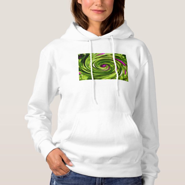 Allium Abstrakt Sweatshirt Hoodie (Vorderseite)