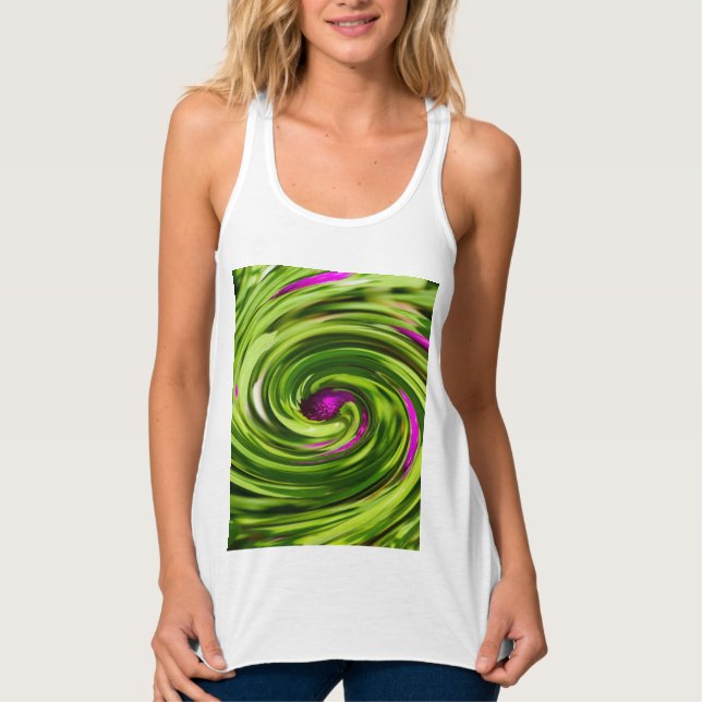 Allium Abstrakt Tank Top (Vorderseite)