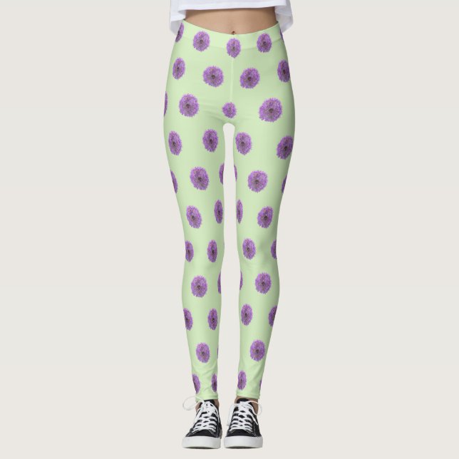 Allium Bulb Muster Legging Leggings (Vorderseite)