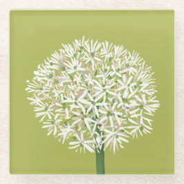  Allium Flower Botanical Art | Elegant Flora Glasuntersetzer