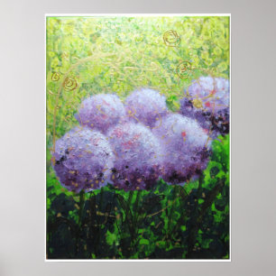 Alliums at Laycock - Bee Lilli Semi Gloss 18x24 Poster