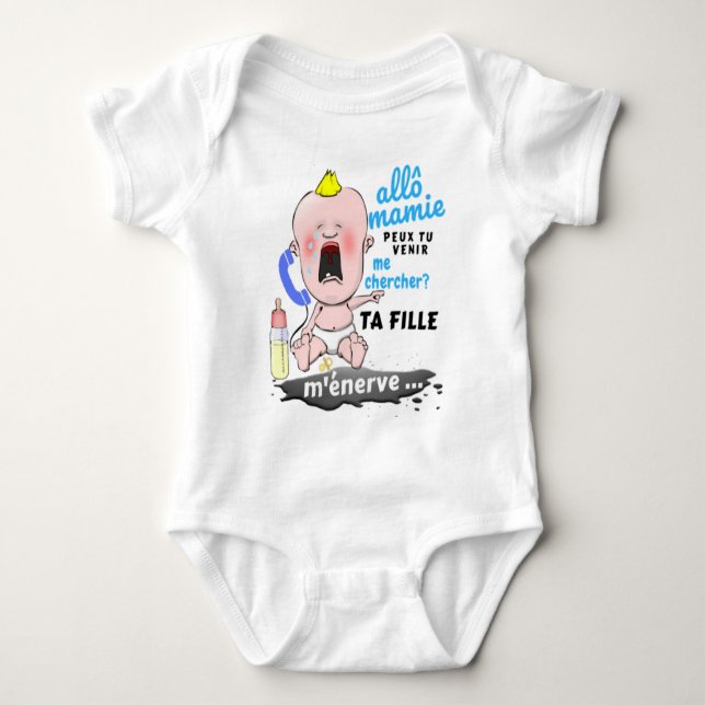 Allô Mamie... Baby Strampler (Vorderseite)