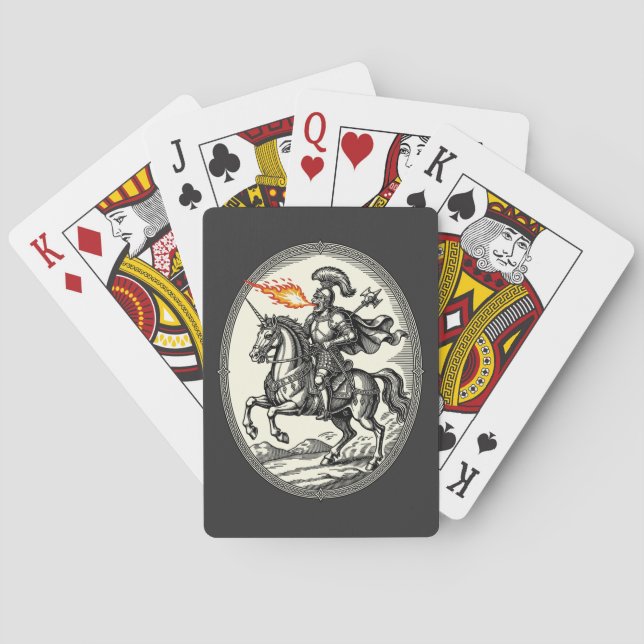 Alloces Der Feueratmende Marschall Spielkarten (Rückseite)
