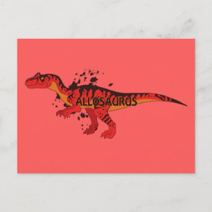 Allosaurus Postkarte