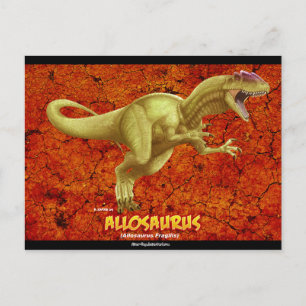 Allosaurus Postkarte