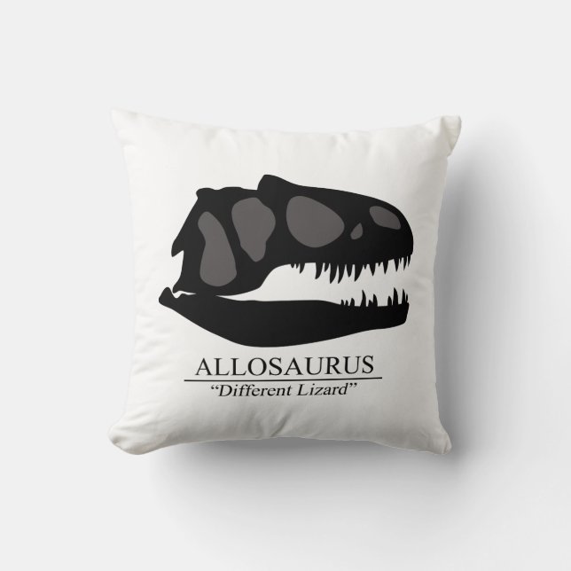 Allosaurus Skull Kissen (Vorderseite)
