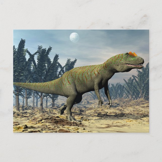 Allosaurusdinosaurier - 3D übertragen Postkarte (Vorderseite)