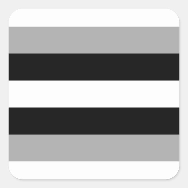 Allosexual Pride Flag  Quadratischer Aufkleber (Vorderseite)