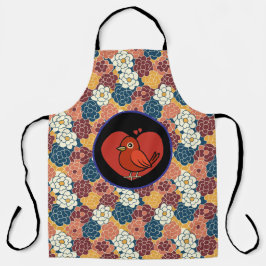 allover flower design schürze