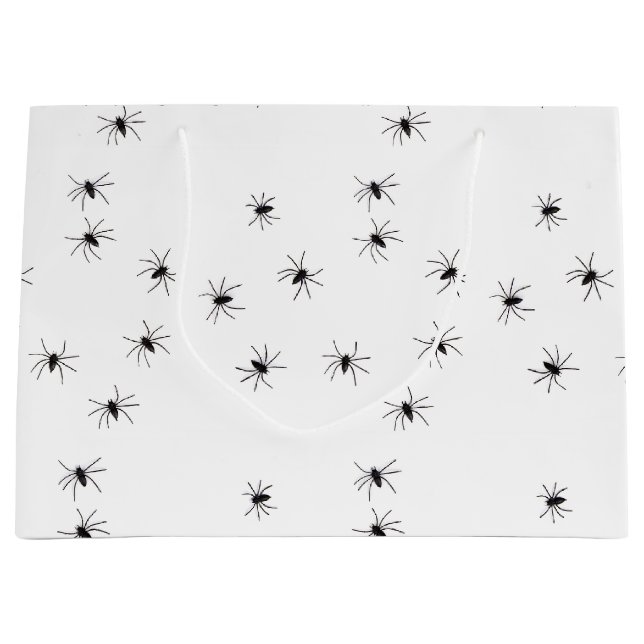 Allover Spiders Halloween Große Geschenktüte (Vorderseite)