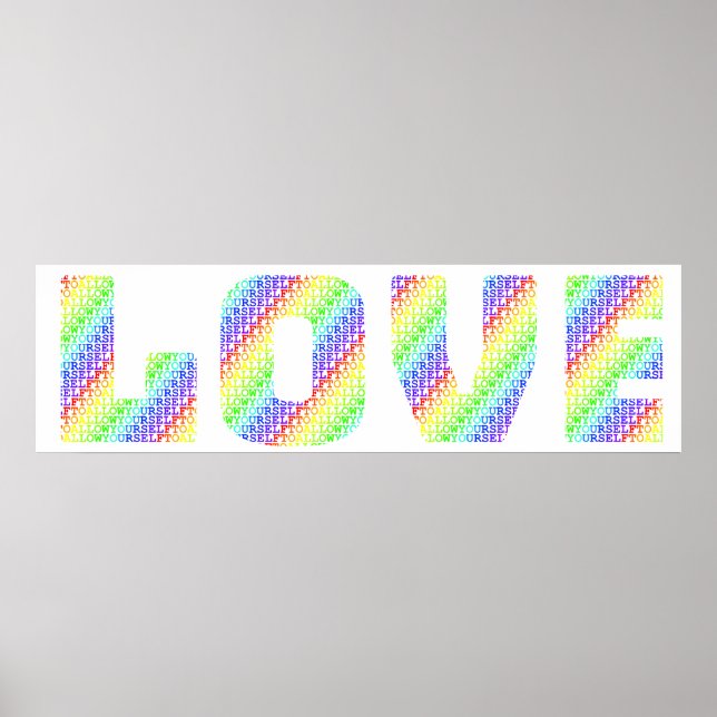 Allow Yourself to LOVE Poster (Vorne)