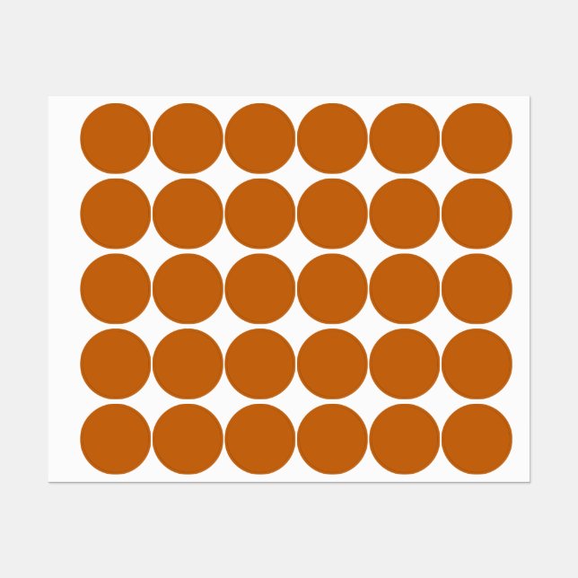 Alloy orange (Vollfarbe) Etiketten (Blatt)