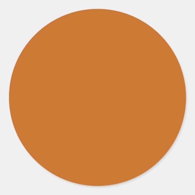 Alloy orange (Vollfarbe) Runder Aufkleber (Vorderseite)