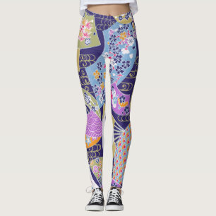 Allround-Print-Leggings - Japanisches Handgebläse- Leggings