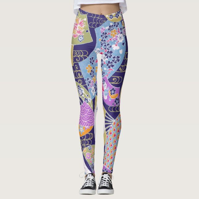 Allround-Print-Leggings - Japanisches Handgebläse- Leggings (Vorderseite)