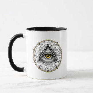 Allsehendes Auge Heilige Geometrie Tasse