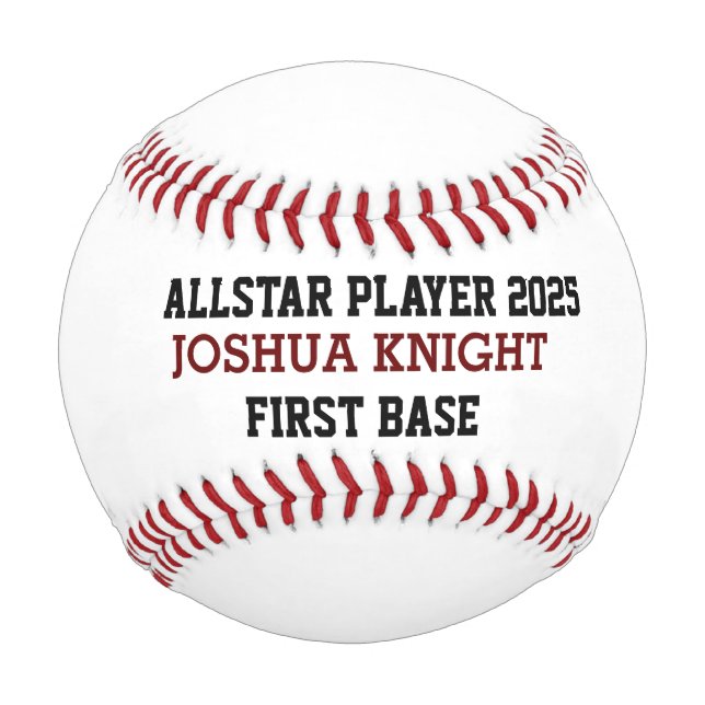 ALLSTAR Baseball Personalisiert Baseball Game Ball (Vorderseite)