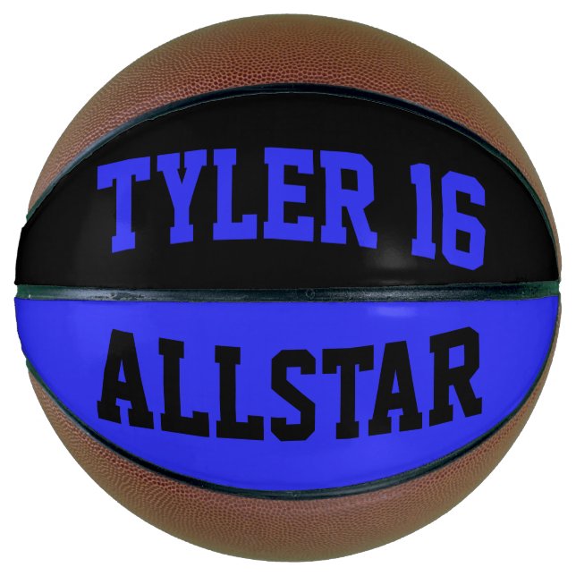 Allstar Blau und Schwarz Basketball (Vorderseite)