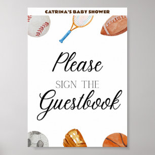 Allstar Sports Baby Duschgel 12x18 Poster