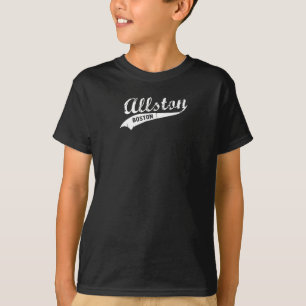 Allston Boston Massachusetts gestörtes Design T-Shirt