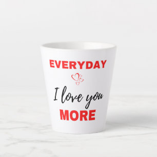 Alltag ich Liebe Sie mehr Schwarz Milchtasse